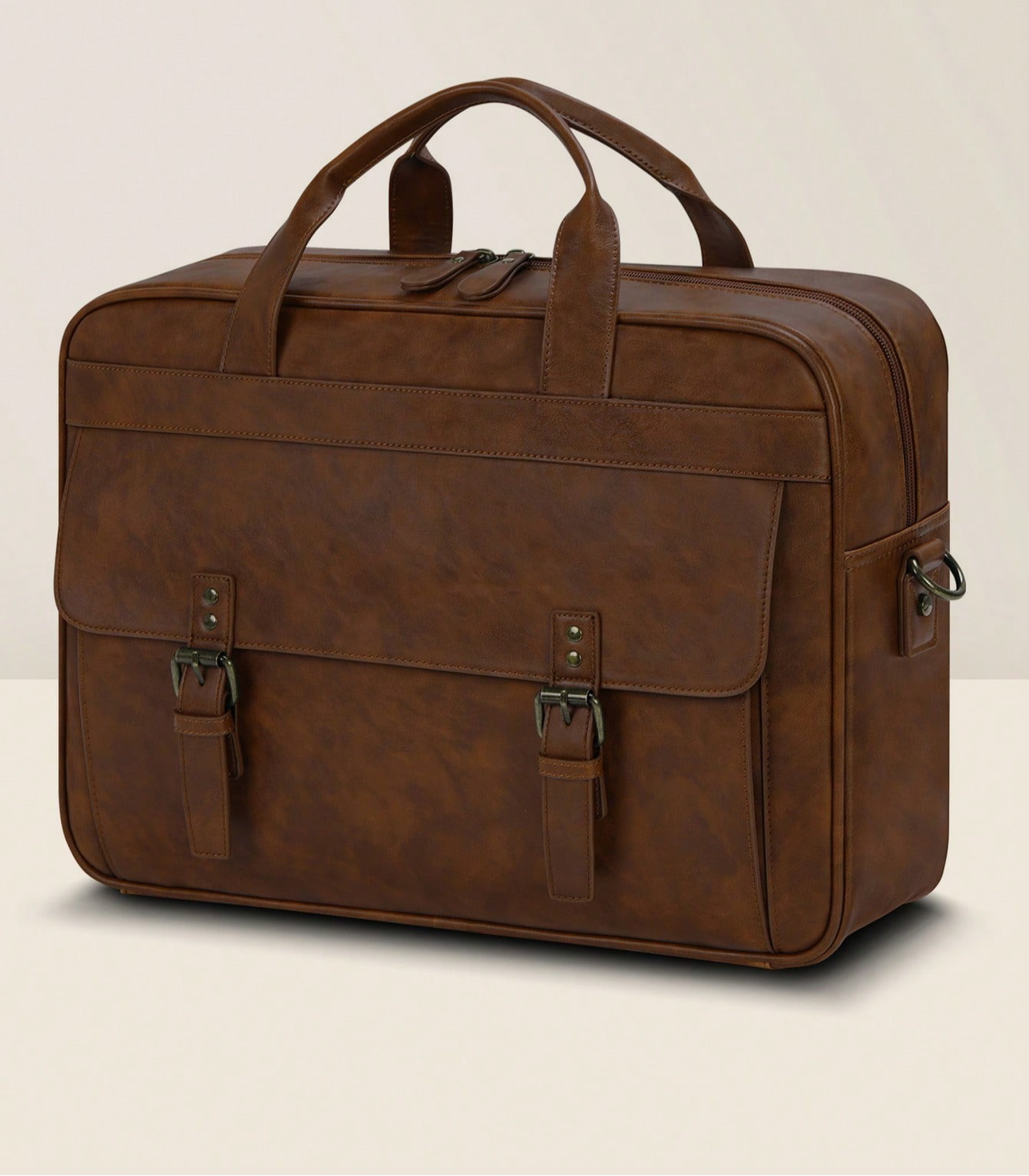 Vintage Leatherwork - Vintage Leather Messenger Bag For Men,
