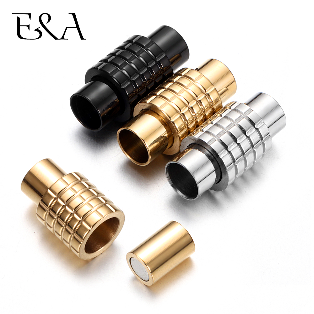 Leatherwork Diy - Stainless Steel Magnetic Clasps 6mm Hole
