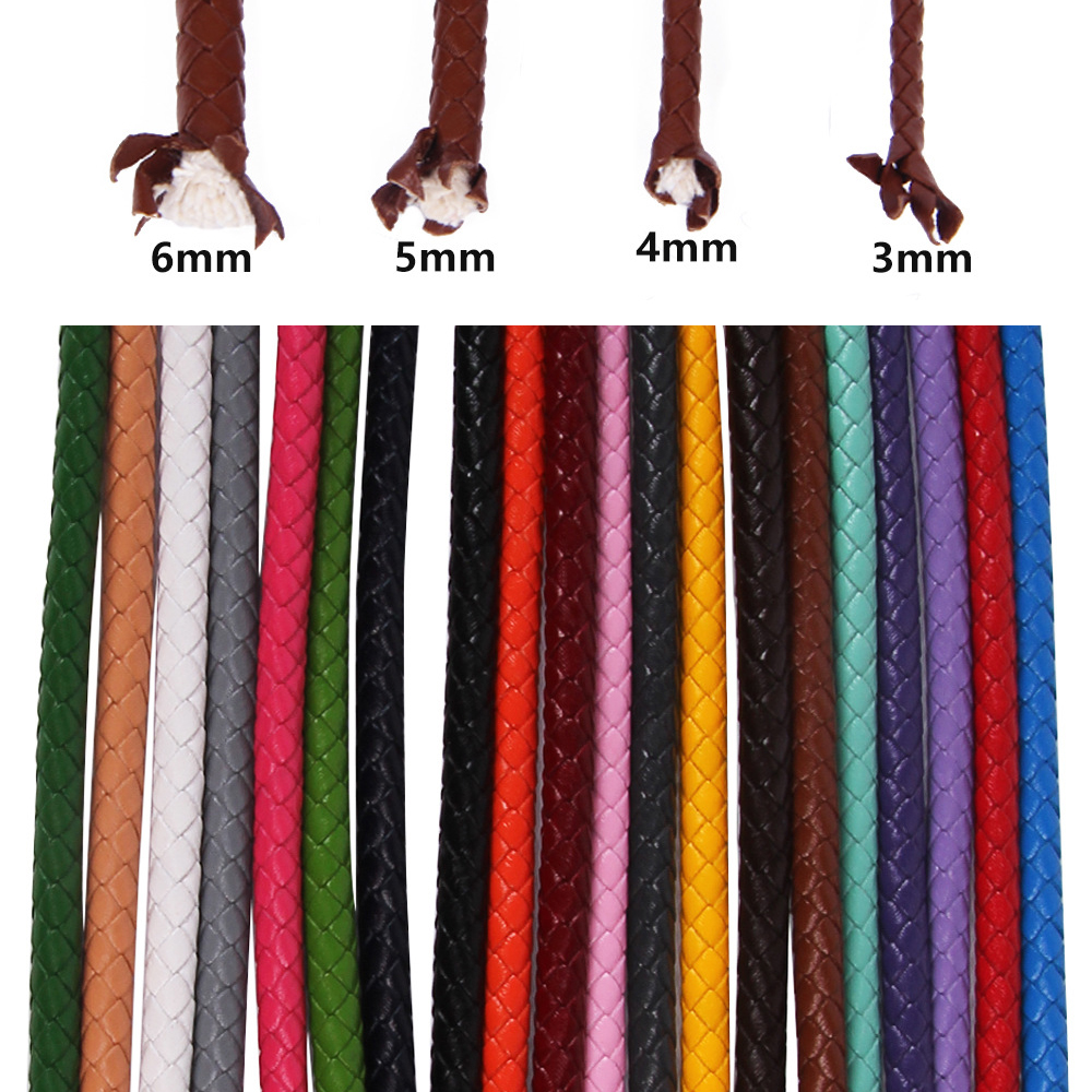 Leatherwork Diy - 1meter 3mm 4mm 5mm 6mm Round