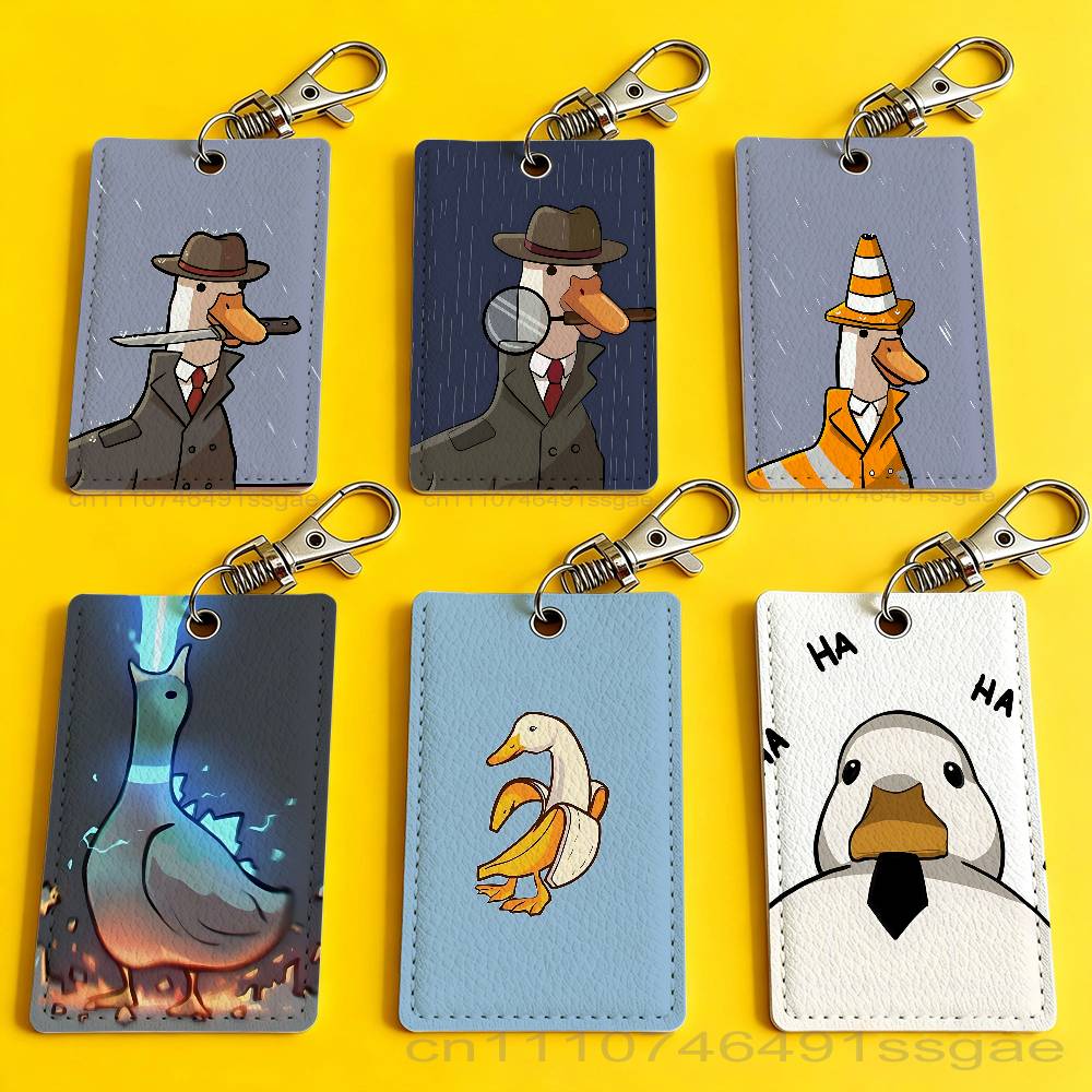 Cartoon Cute Goose Duck Badge  - Leather Works recension och pris