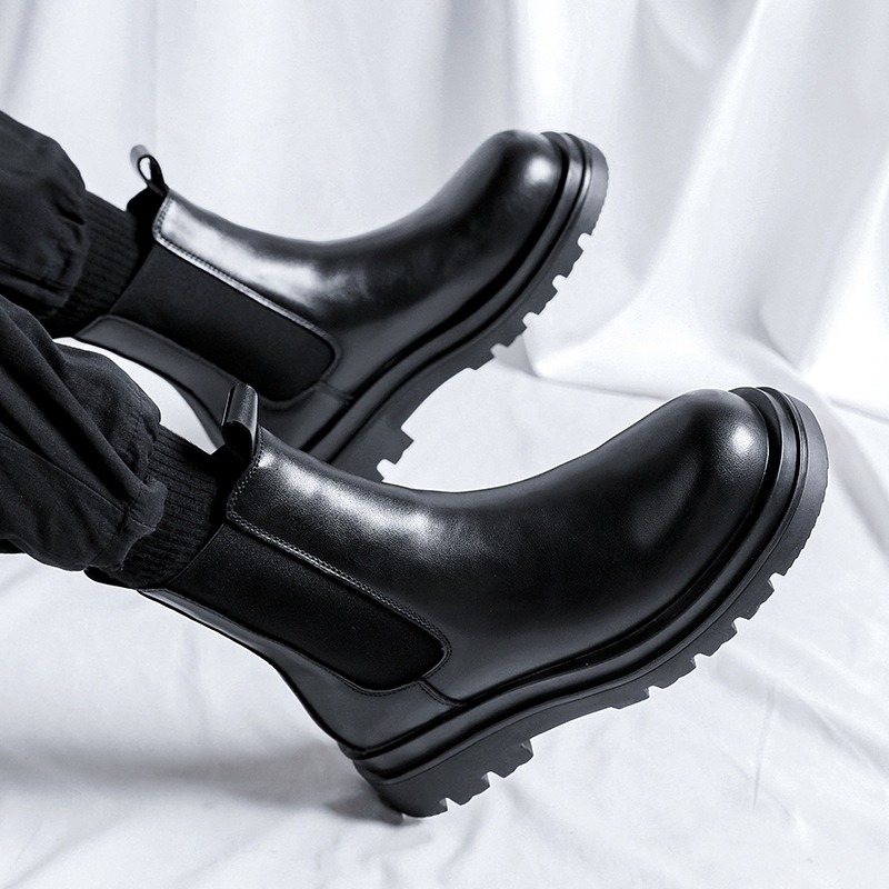 British 2025 Men Leather Boots - Vintage Leatherwork recension och pris