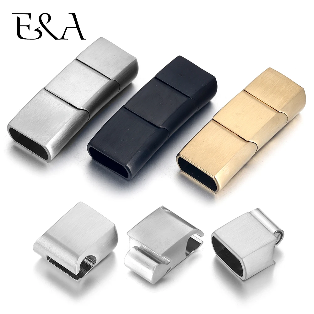 Extended Stainless Steel Clasp - Leatherwork Diy recension och pris