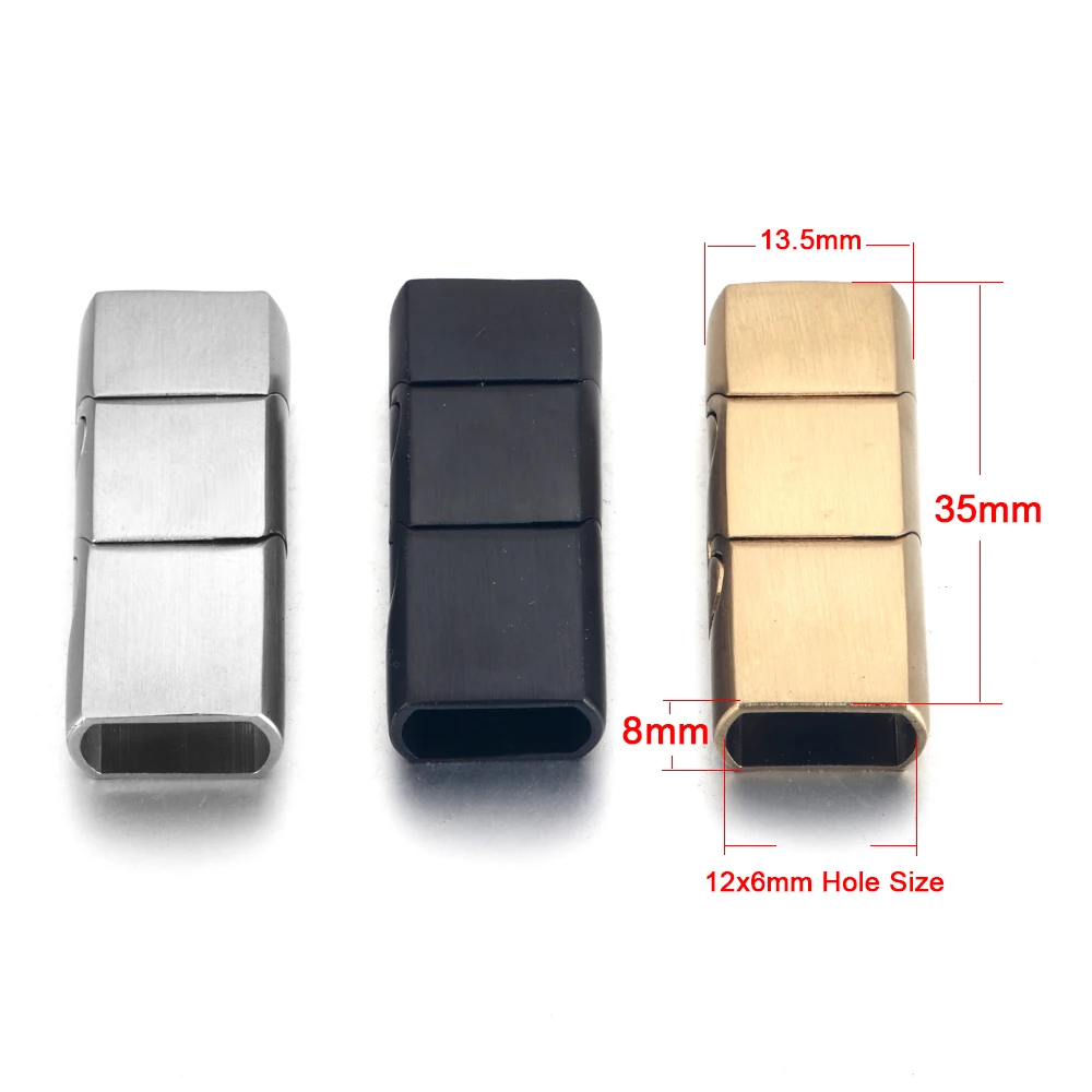 Extended Stainless Steel Clasp - Leatherwork Diy recension och pris