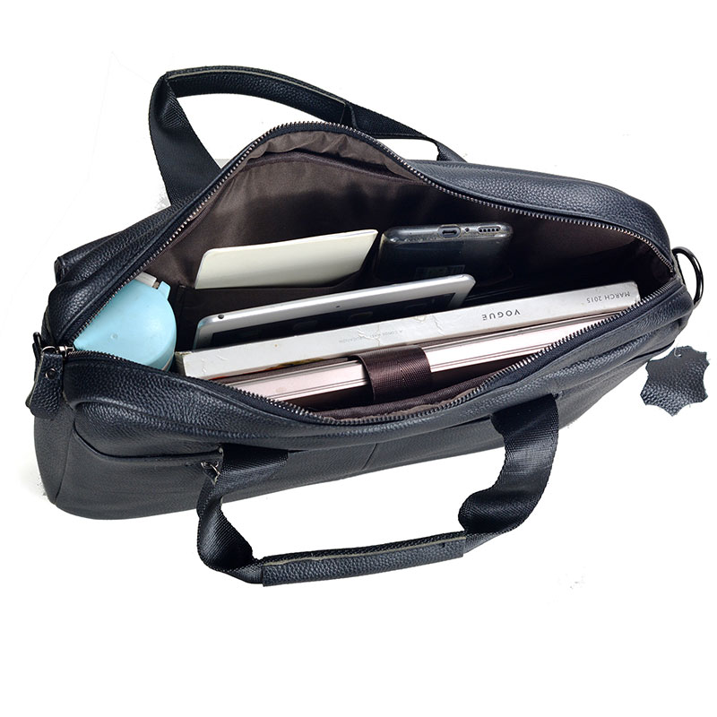 Large Men's Genuine Leather Ha - Leather Work Handbags recension och pris