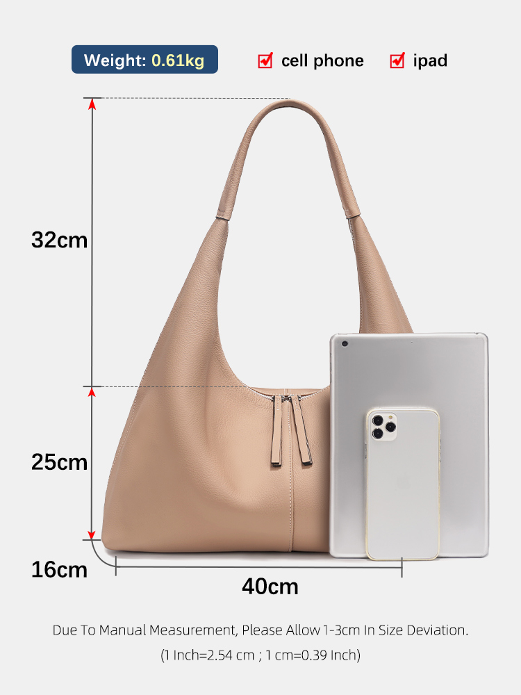 Zency Large Capacity Tote Bag  - Leather Work Handbags recension och pris