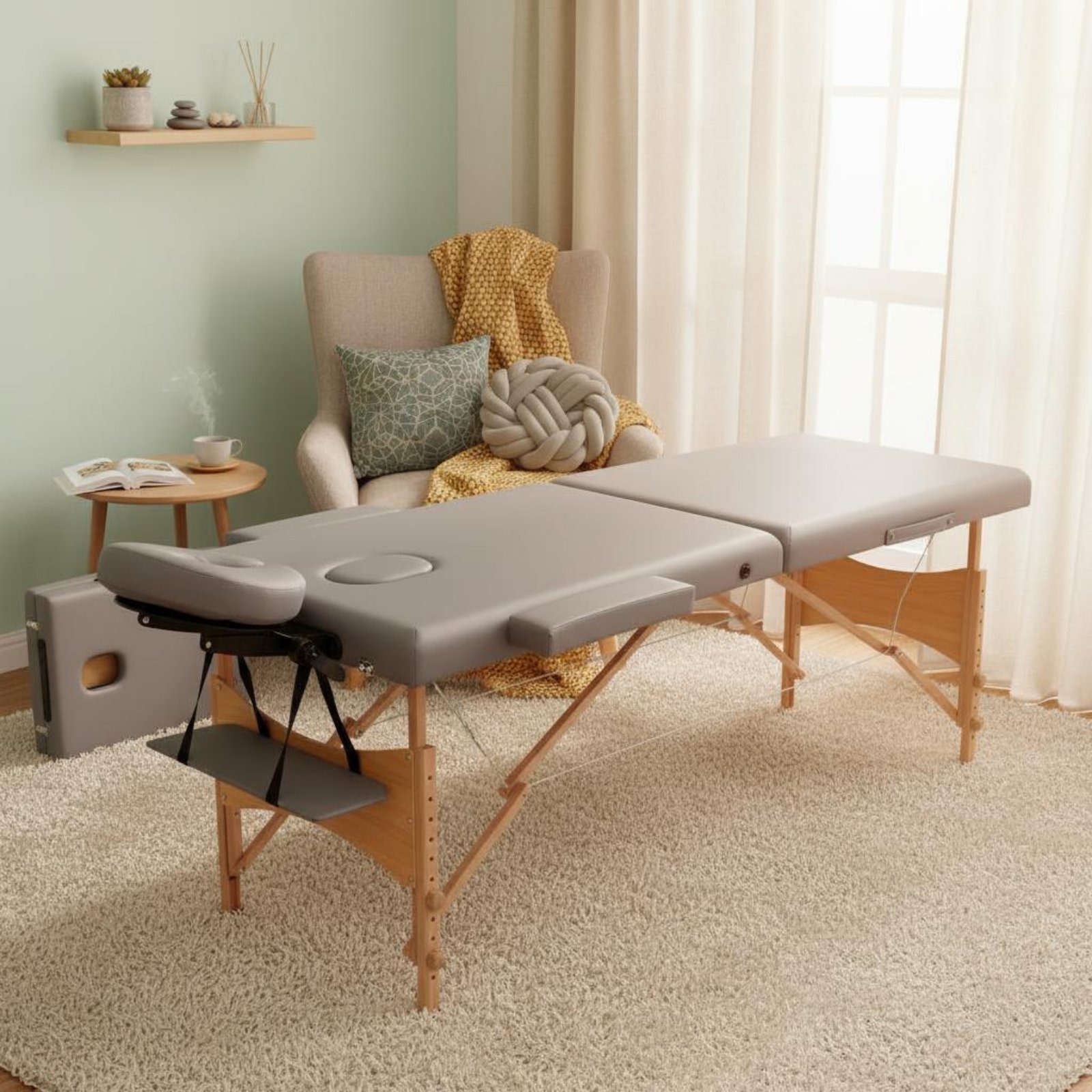 Portable Massage Table PU Leat - Upholstery Leather Work recension och pris