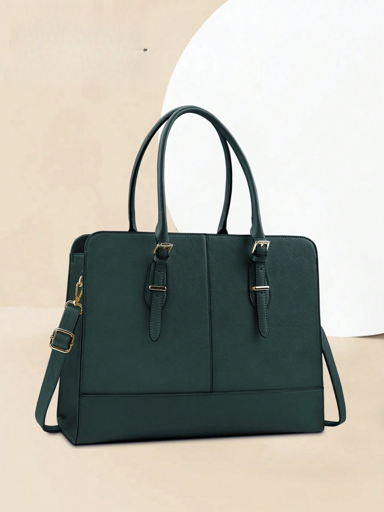 15.6 Inch Leather Laptop Tote  - Leather Work Handbags recension och pris