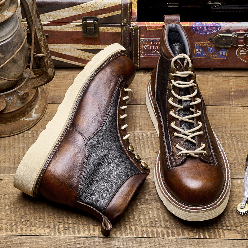 Men's Short Toe Work Boots, Am - Vintage Leatherwork recension och pris