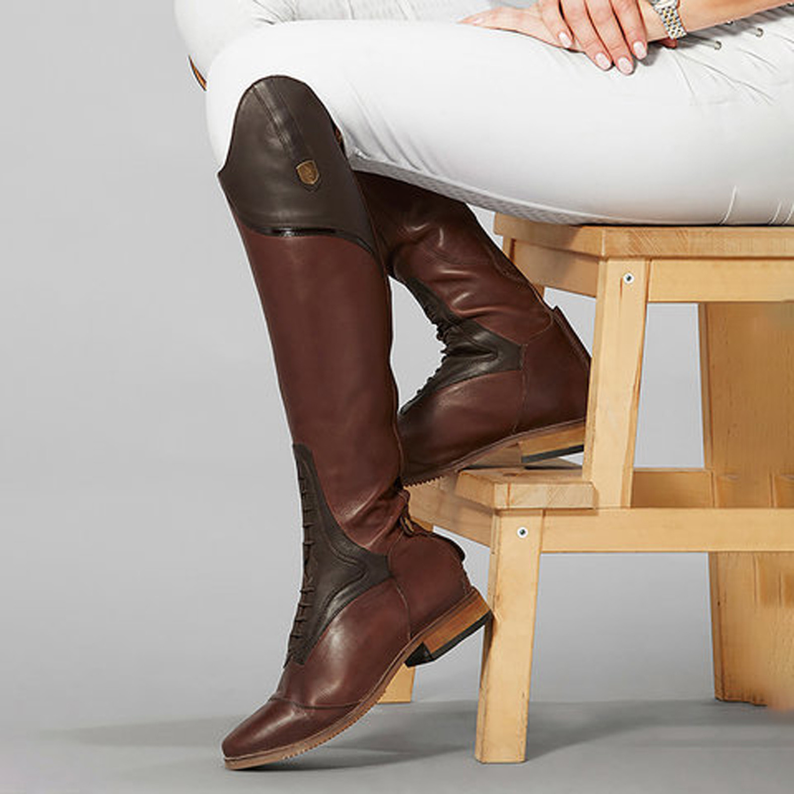 Knee High Boot Casual Boot Fas - Leatherwork Rivets recension och pris