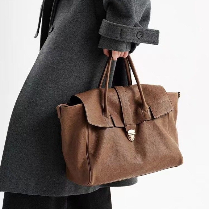 2025 New Bags High Version Fla - Leather Work Handbags recension och pris