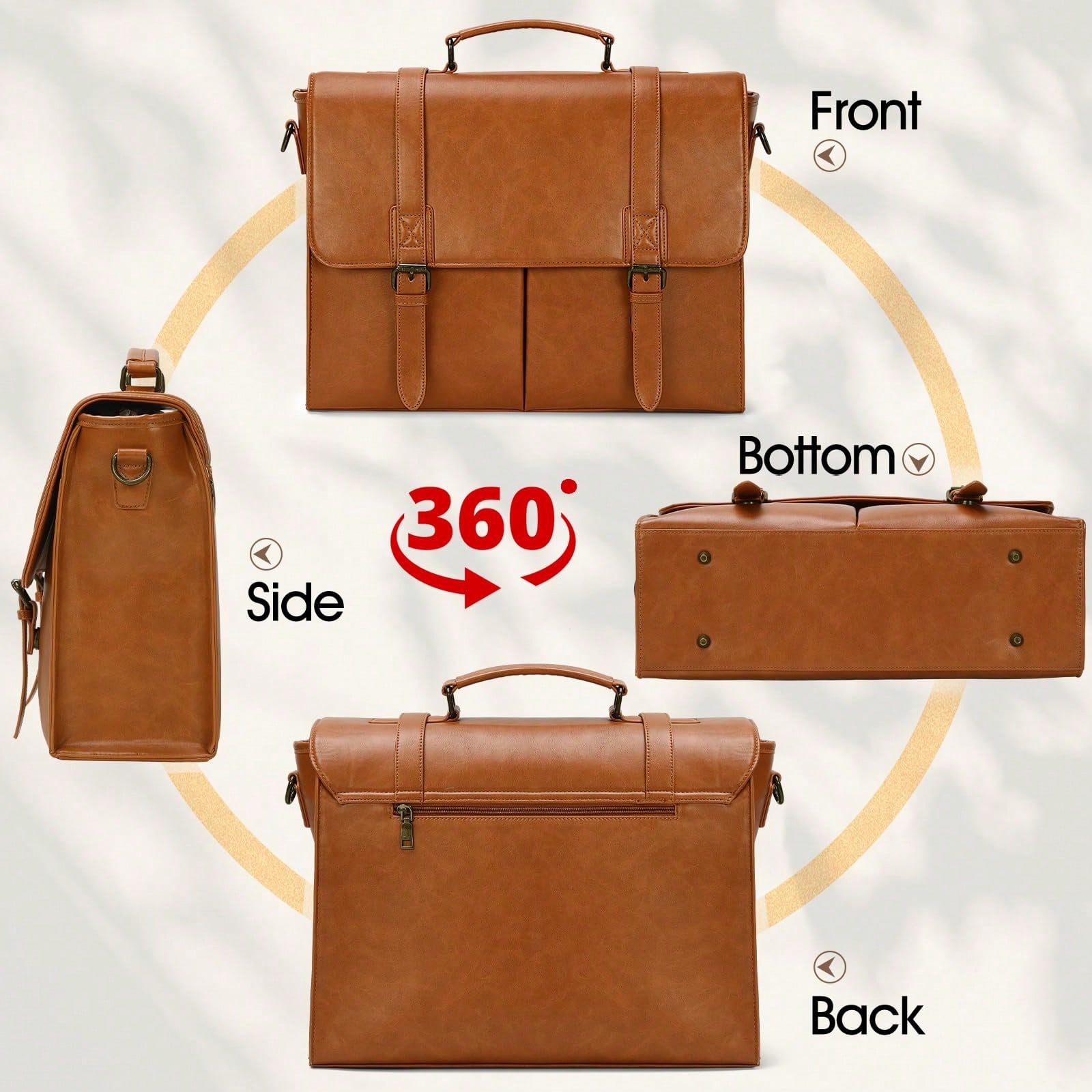 Messenger Bag For Men 15.6 Inc - Vintage Leatherwork recension och pris