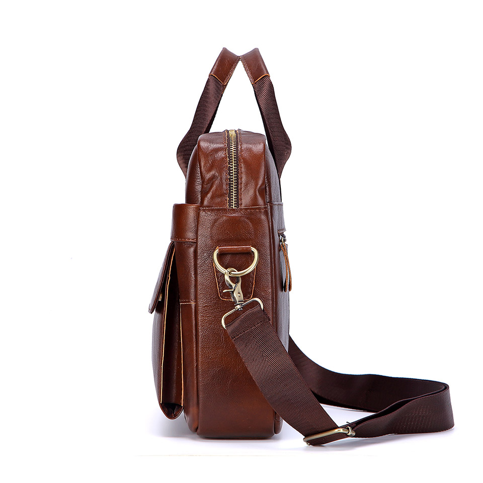 Men Genuine Leather Handbag Fa - Leather Work Handbags recension och pris