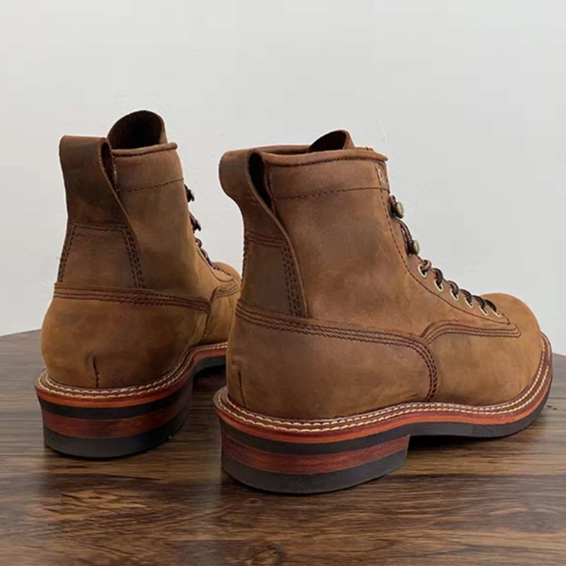 Vintage British Men Ankle Boot - Vintage Leatherwork recension och pris
