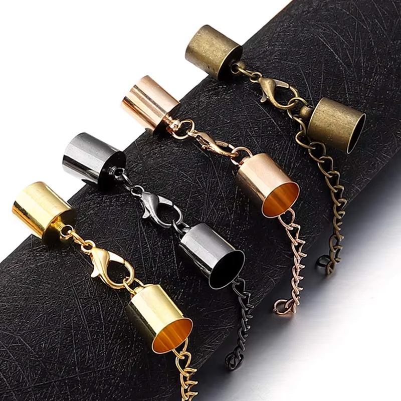10Sets Leather Cord End Caps W - Leatherwork Diy recension och pris