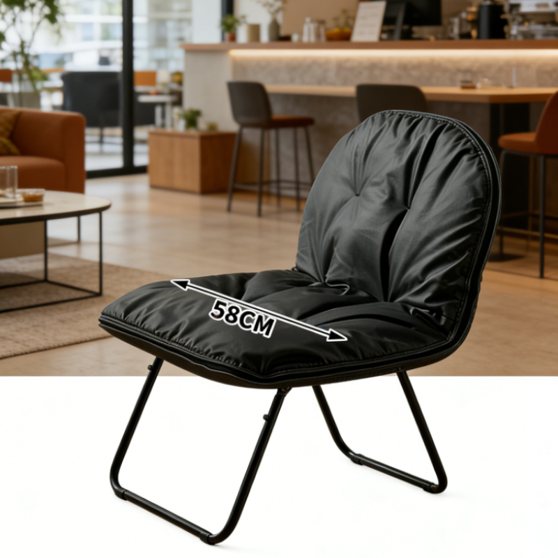 Versatile Folding Chair Faux L - Upholstery Leather Work recension och pris