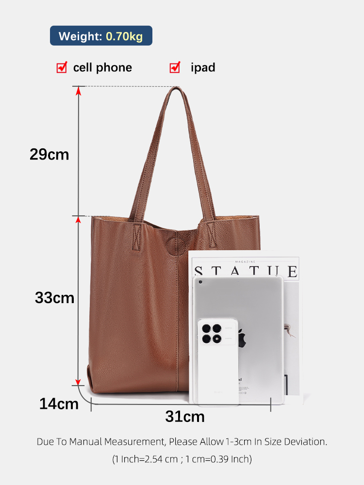 Zency Women's Large Capacity H - Leather Work Handbags recension och pris