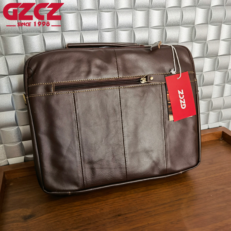 GZCZ Men's Handbag Leisure Bus - Leather Work Handbags recension och pris