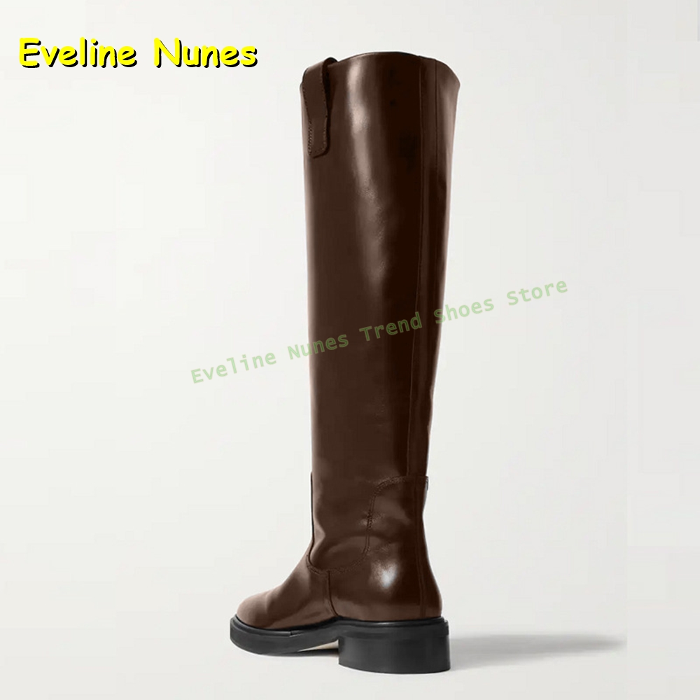 Black Leather Knee High Riding - Leather Work Women Shoes recension och pris