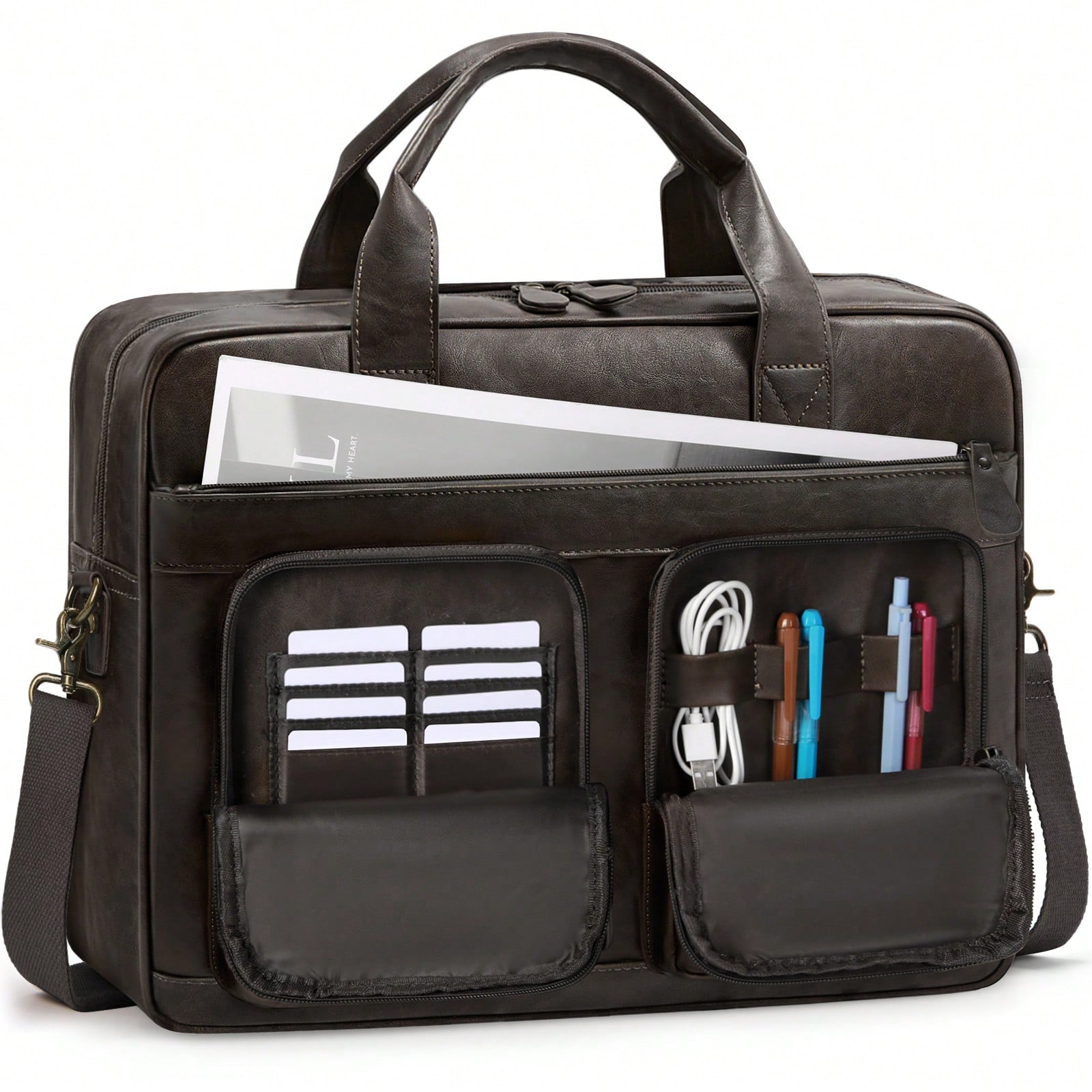 Vintage Messenger Bag For Men  - Vintage Leatherwork recension och pris