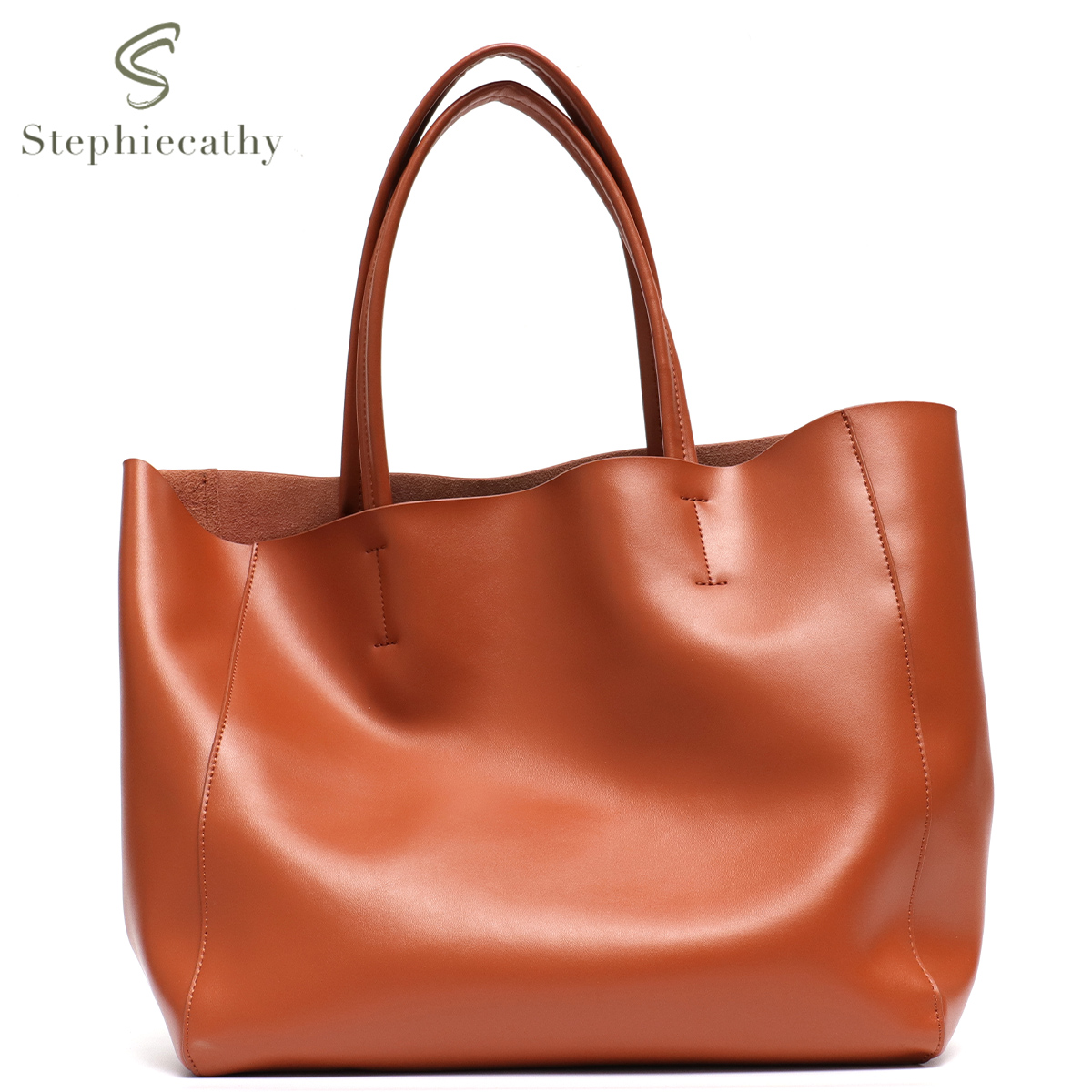 Minimalist Big Tote Bag Women  - Leather Work Handbags recension och pris