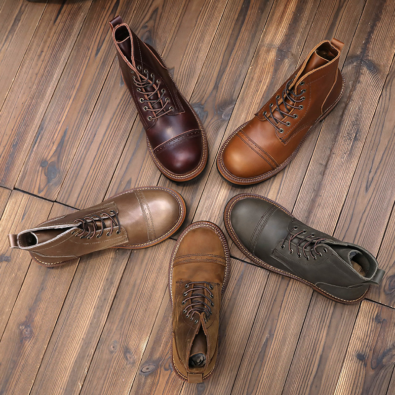 Men's Genuine Leather Motorcyc - Vintage Leatherwork recension och pris