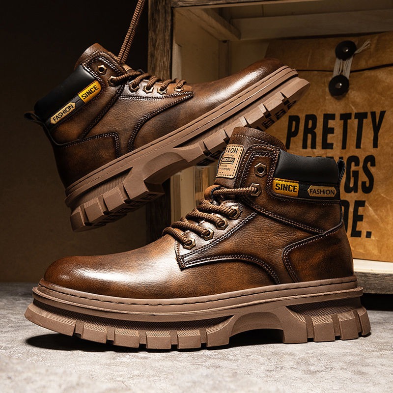 Vintage Men Platform Ankle Boo - Vintage Leatherwork recension och pris