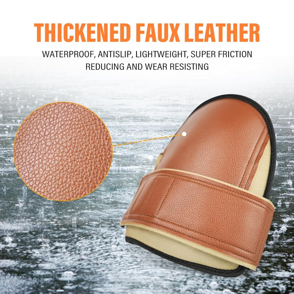 Safety Knee Pads for Work, Sup - Leather Work Knee Pads recension och pris
