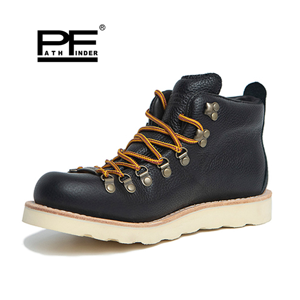 pf Fashion Men's Genuine Leath - Leather Work Women Shoes recension och pris