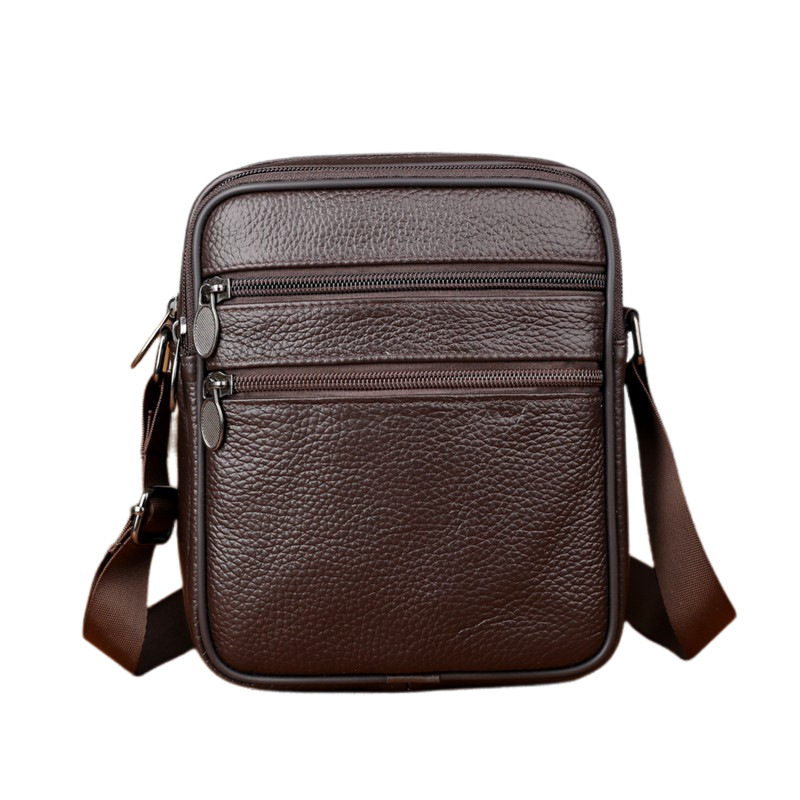 Men's Shoulder Messenger Bag C - Leather Work Handbags recension och pris