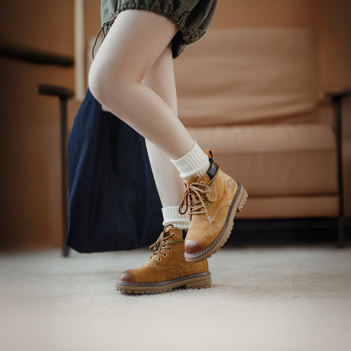 Maden Women's Classic Yellow A - Vintage Leatherwork recension och pris