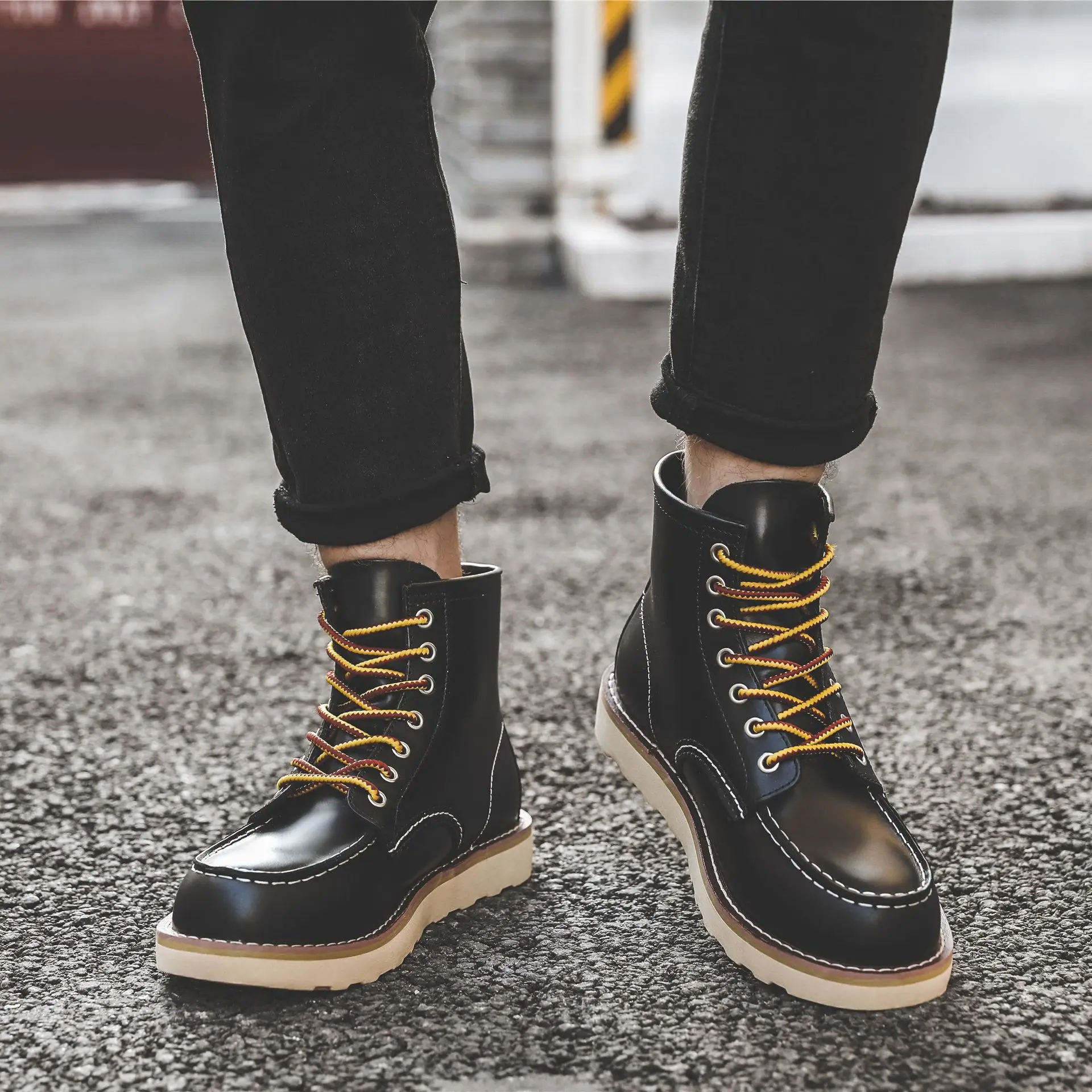 Men Spring Winter Casual Shoes - Vintage Leatherwork recension och pris