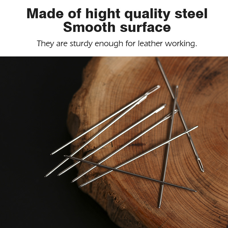WUTA 12pcs Leathercraft Sewing - Leather Needle Harness recension och pris