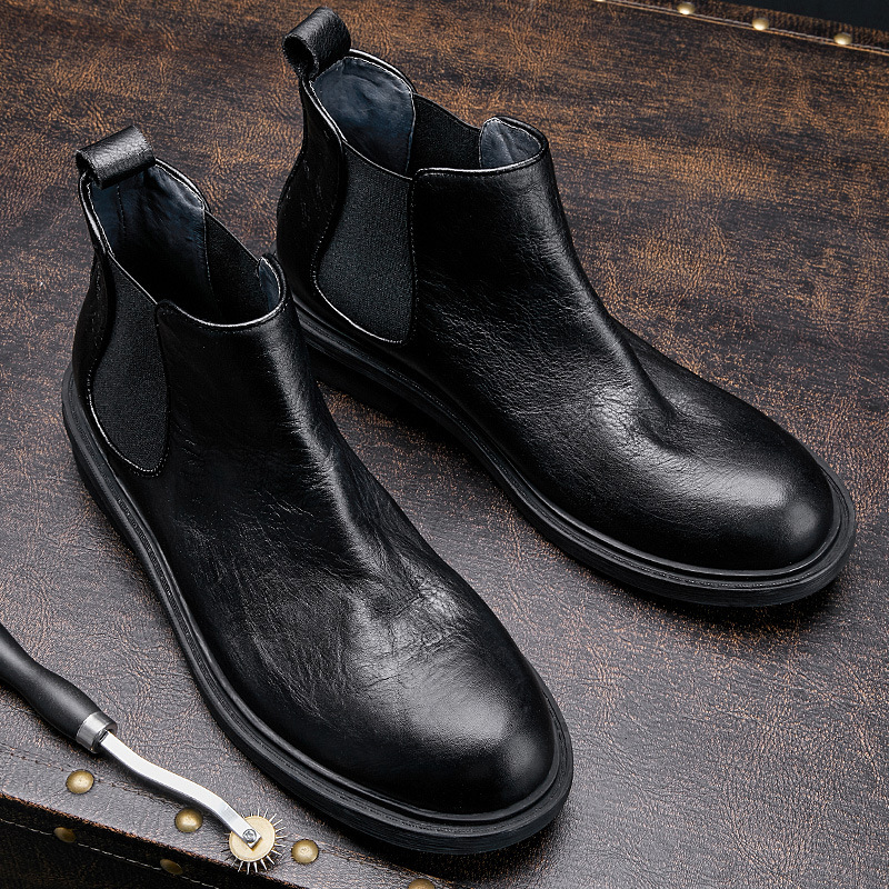 Men's Autumn Motorcycle Boots  - Vintage Leatherwork recension och pris