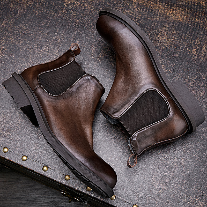 Men's Autumn Motorcycle Boots  - Vintage Leatherwork recension och pris
