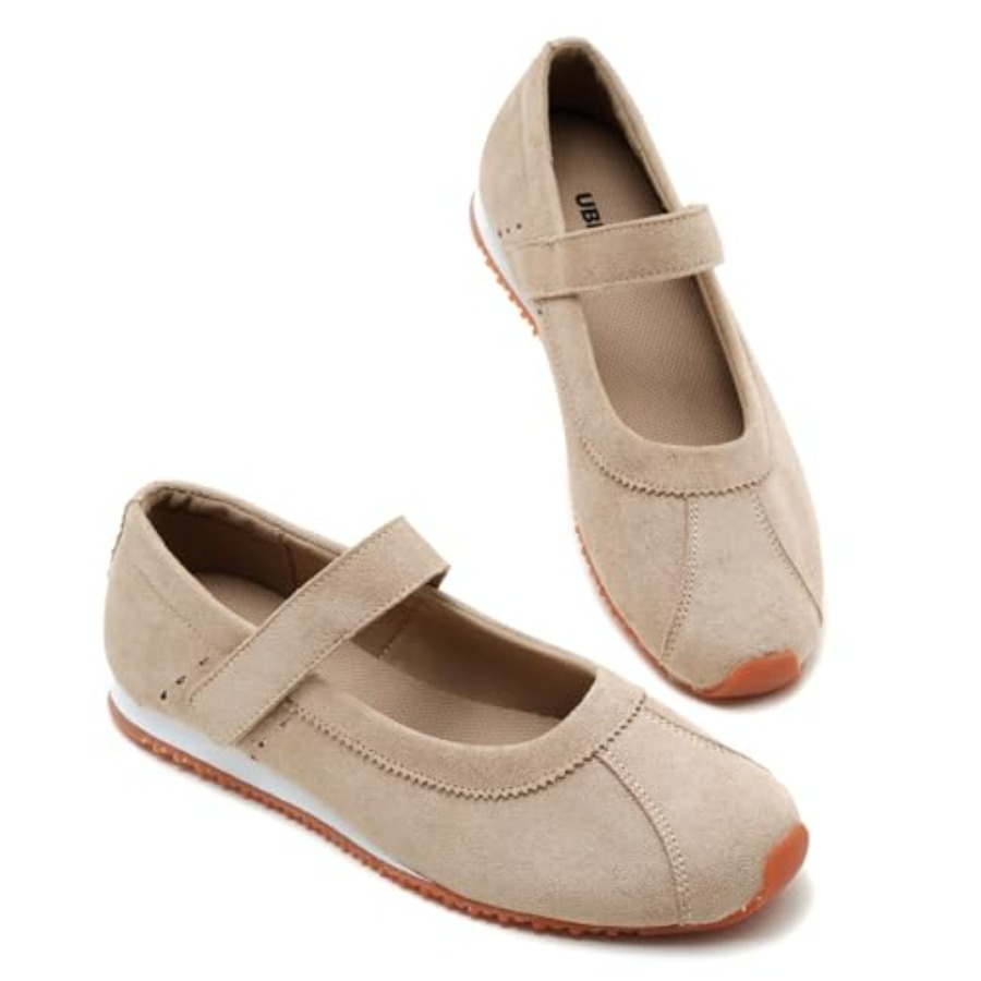 UBFEN Womens Mary Jane Flats S - Leather Work Women Shoes recension och pris