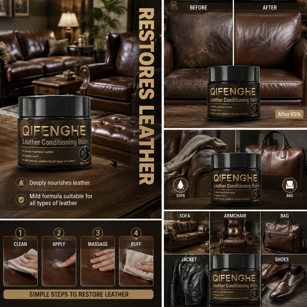 Leather Edge Recoloring Repair - Upholstery Leather Work recension och pris