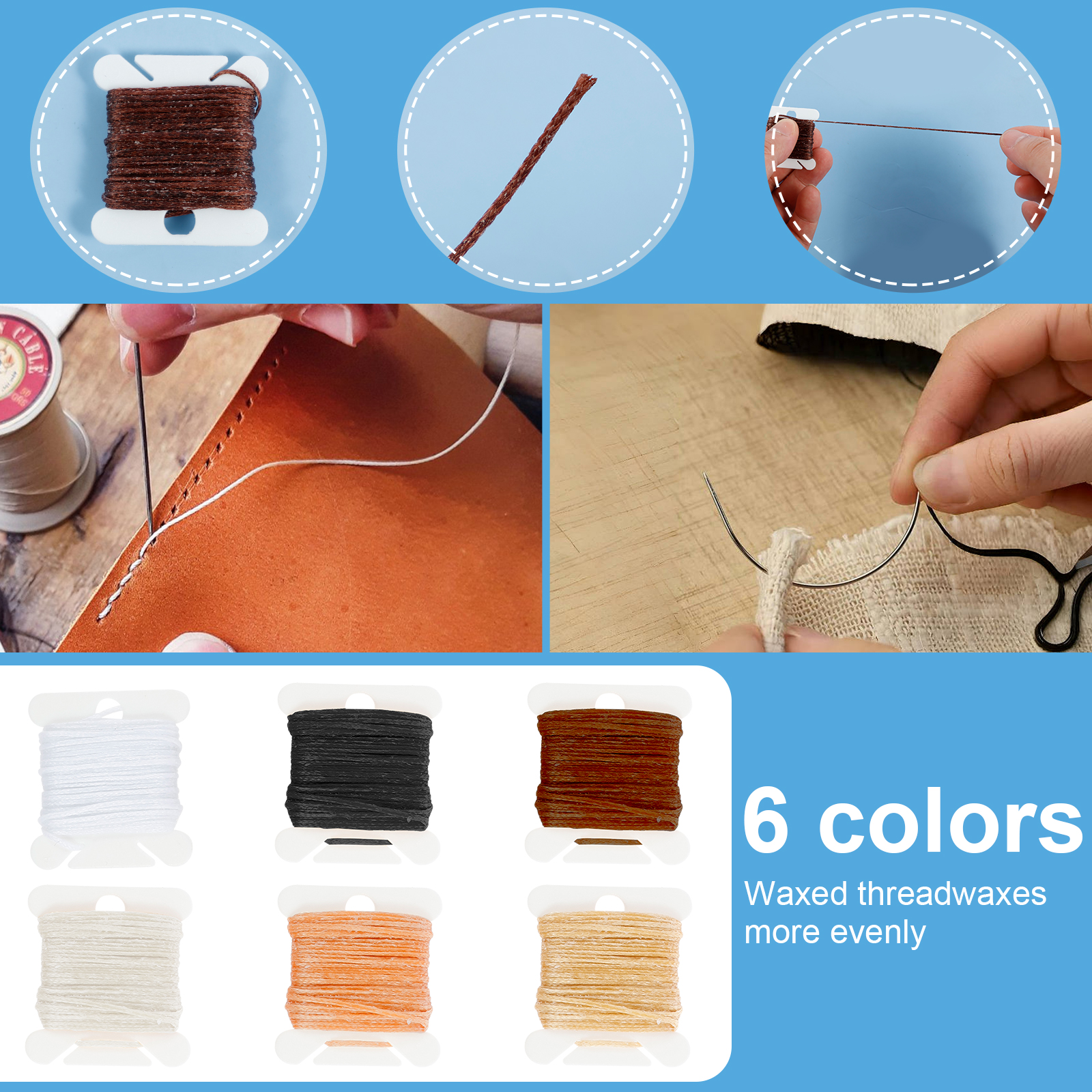 Leather Sewing Kit Portable Le - Upholstery Leather Work recension och pris