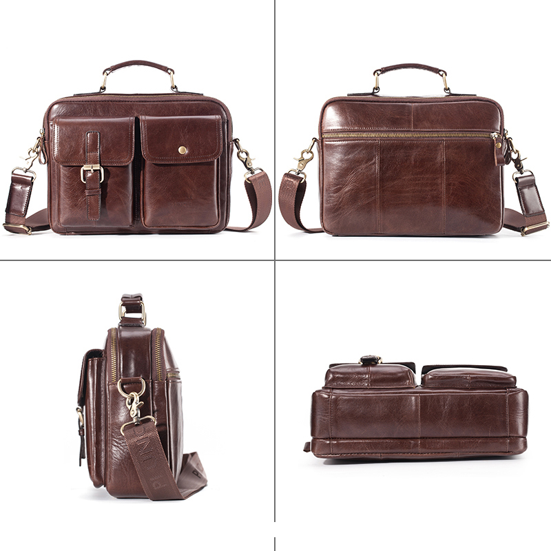 Brand New Cowhide Leather Mess - Leather Work Handbags recension och pris