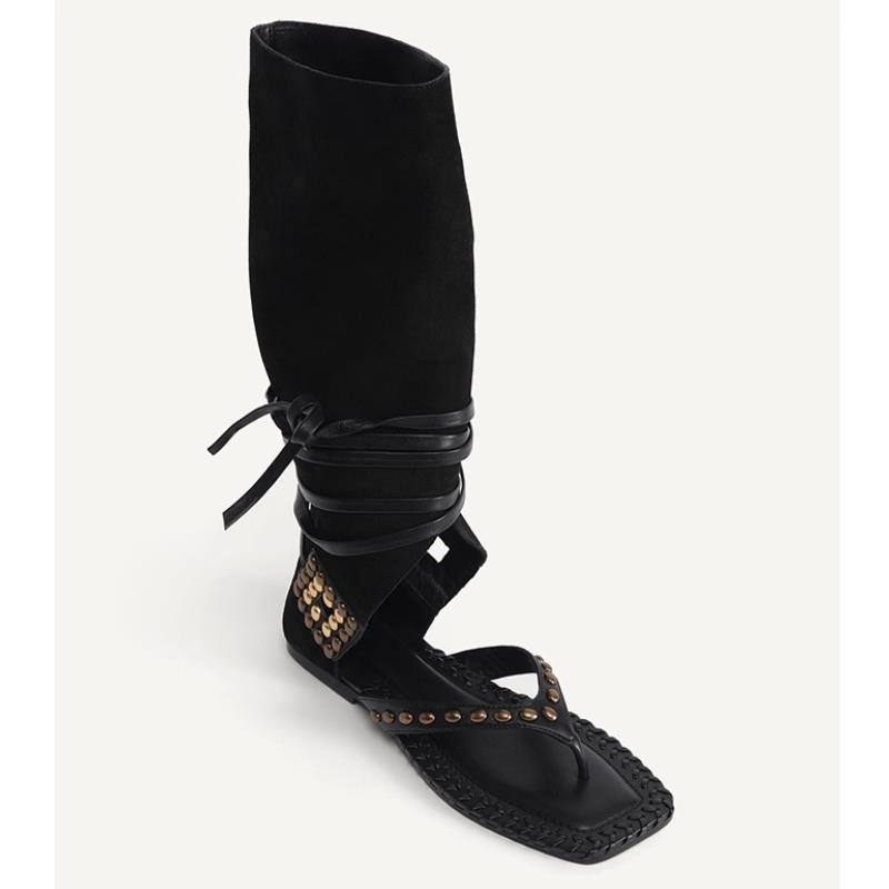 Summer Flat with Gladiator San - Leatherwork Rivets recension och pris