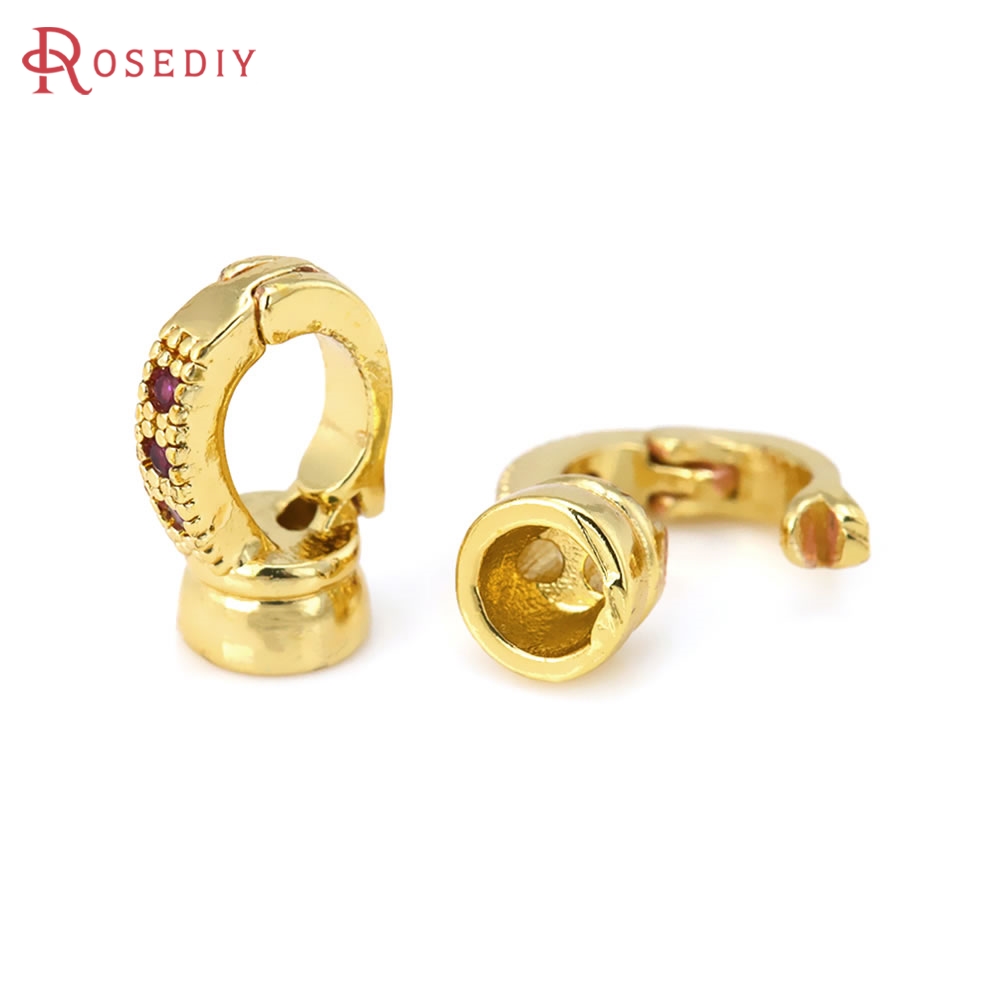 18K Gold Color Brass Zircon Co - Leatherwork Diy recension och pris