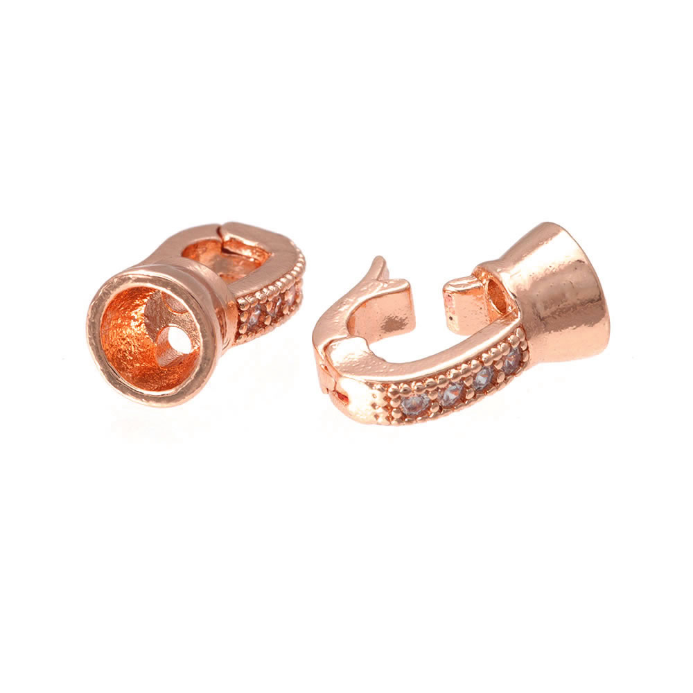 18K Gold Color Brass Zircon Co - Leatherwork Diy recension och pris