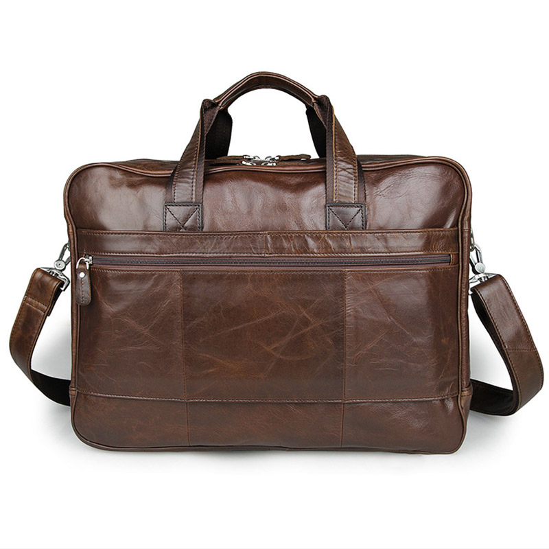 LACHIOUR Genuine Leather Men B - Leather Work Handbags recension och pris